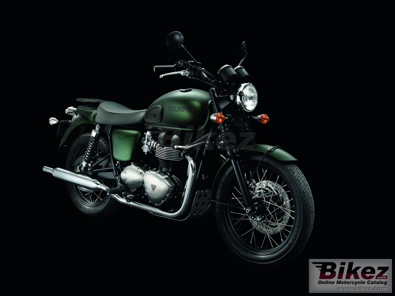 Big Triumph bonneville t100 steve mcqueen picture and wallpaper from Bikez.com
